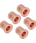 Lightweight Brass Plasma Cutting Electrode Tips Kit For PMX 65 85 105 And 65A Pro Grade 5 pack of nozzle cups