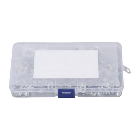 Closed storage case for 80 Piece T Nut Hardware Set for Wood and Metal, 4 Pronged Tee Nuts, Carbon Steel With White Zinc Plating