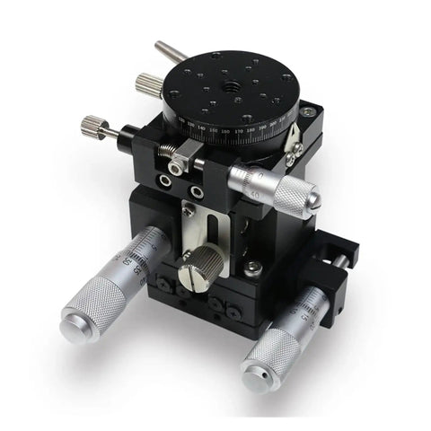 Motorized Rotary Positioning Stage XZR40-R With Micrometer Manual Displacement for Precise Optical Alignment