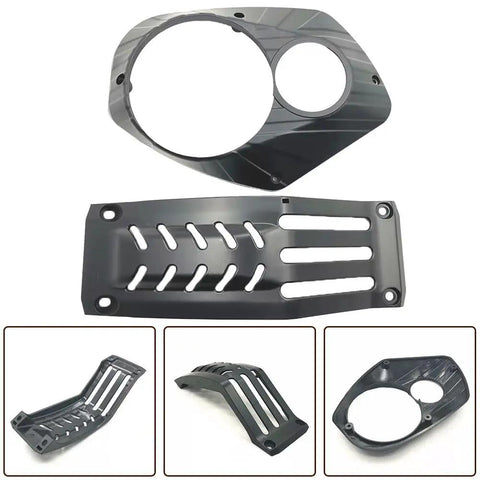 Motor Cover Board For BaFang G520B ACM03 G521 Drive Electric Bike Component Plastic Casing Engine Housing Shield Black Replacement Part For Electric Bicycle Motor Unit, black plastic, 20 x 15 x 3 cm