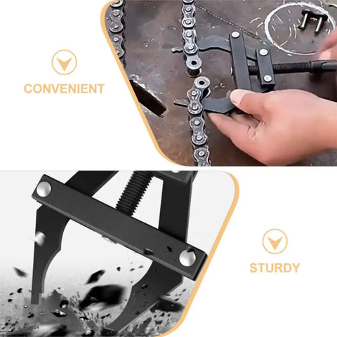 Heavy Duty Motorcycle Chain Tensioner Tool Large Steel Multifunctional Bike Chain Tightener Pro Grade adjusting motorcycle chain