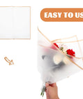 Floral Bouquet Wrapping Paper Waterproof Protective Wrap Paper 20 Sheets Cuttable for flowers, showcased with bouquet use.