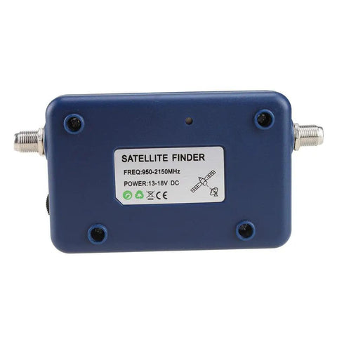 Portable Satellite Signal Meter For Campers With LCD Backlit Display And Compass Built In Amplifier Attenuation Control And Audible Buzzer