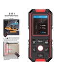 Built Tough 3 In 1 Stud Finder Wall Scanner with LCD, measuring area and laser features for accurate home renovations.