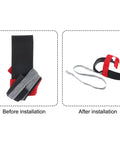 Before and after installation of ESD Anti Static Foot Heel Straps 10 Pack Adjustable Grounding Belt For Shoes