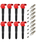 8 Ignition Coils With 8 Iridium Spark Plugs UF660 For Porsche Panamera 2010 2016 3.6L 4.8L And Cayenne 2008 2018 Upgrade COP578 Coil Pack Set