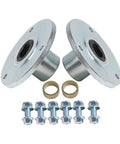 6 Inch Front Wheel Hub and Steering Spindle Kit for Racing Go Karts Drift Trikes ATVs and Quad Buggies with bolts shown