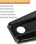 Door hinge cover trim for Jeep Wrangler JK/JKU, black ABS plastic exterior accessory