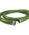 Hella Tough 3 Inch By 15 Foot Water Pump Suction Hose featuring anticollapse reinforced polymer wall and smooth bore interior.