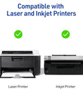 Easy Peel Printable Address Labels With Sure Feed Tech Smooth As Silk Printer Feed Hassle Free 1 By 2-5/8 Inch Mailing Stickers for Laser and Inkjet printers.