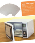 6 Pack Microwave Waveguide Covers Mica Sheets Insulation Pads Heat Resistant and Oil Proof Cut to Fit Replacement pictured