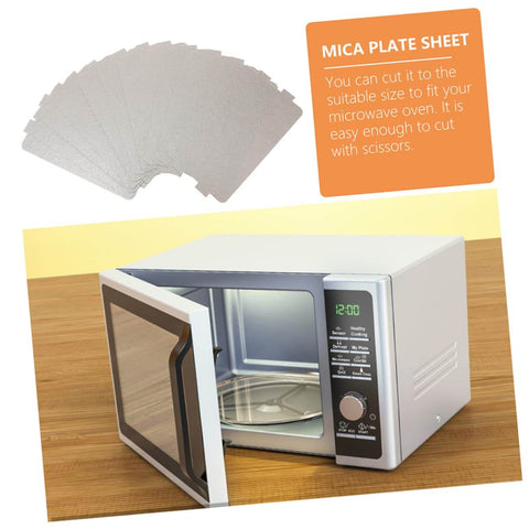 6 Pack Microwave Waveguide Covers Mica Sheets Insulation Pads Heat Resistant and Oil Proof Cut to Fit Replacement pictured