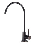 Real Deal Oil Rubbed Bronze Drinking Water Faucet For Reverse Osmosis Systems With Non Air Gap Design And Lead Free 304 Stainless Steel Construction delivering smooth flow, sleek design with swivel neck.