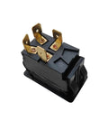 Beefy HY60E 4 Pin 20A 125V 250V 2HP Industrial On Off Rocker Push Button Switch For Reliable Power Control In Home Garage Workshop Tools Built To Last And Easy To Install, black 4-pin terminals