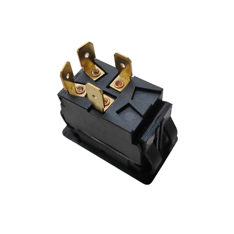 Beefy HY60E 4 Pin 20A 125V 250V 2HP Industrial On Off Rocker Push Button Switch For Reliable Power Control In Home Garage Workshop Tools Built To Last And Easy To Install, black 4-pin terminals