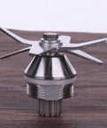 Stainless Steel Blade Replacement For Soy Milk Makers And Blenders Built To Last Kitchen Part No Fuss Easy Install Safe Food Grade Material Durable Blade For Smooth Soy Milk Extraction Compact Long Lasting Performance, stainless steel replacement blade with threaded mount