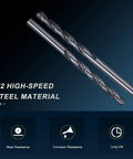 Beast Mode No 16 Drill Bits M2 High Speed Steel With Straight Shank, 135 Degree Split Point, Nitrided Black Finish
