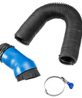 Fence Port Dust Brush For Router Table And Drill Press Cleanup With Flexible Two And Half Inch Hose And Ergonomic Nozzle