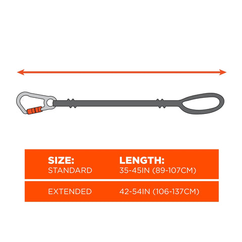 Bulk Pack Of 10 Tool Lanyards With Carabiner And Adjustable Loop Worksite Ready Standard Length ANSI ISEA 1212018 Certified 10 Lb