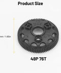 48P 76T Spur Gear Transmission Gear Set For One Tenth Slash Two Wheel Drive Rustler Stampede Bandit VXL XL5 RC Cars