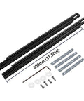 Pro Grade Saw Guide Rail With Adjustable Support Bracket For Rock Solid Alignment And Killer Precision Cuts Perfect For Weekend Warriors And Smooth Routing Projects, 800mm aluminum track, includes brackets and hardware.
