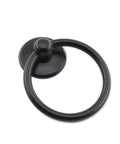Black Metal Kitchen Cabinet Handles And Ring Pulls For Cabinets And Drawers Single Hole Installation Knobs With Screws Durable Zinc Alloy