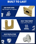 Rear Axle Bearing Puller And Install Tool Kit With 40mm Bearing Driver And Adapter Plate durability features infographic