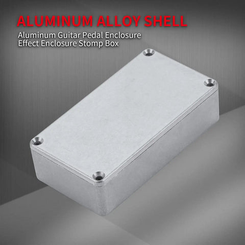 3 Pack Durable Aluminum Guitar Effect Pedal Enclosures 125B 1590N1 Stomp Box Unfinished Metal Case With Rubber Feet For DIY Pedal Builds
