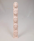 Learn To Carve A Native American Chief Face With A 12 Inch Hand Cast Resin Study Stick Kit Includes Harold Enlow Guidebook Step By Step Carving Stages And Practice Faces For Weekend Woodworking Pros. Tall resin stick with carved faces