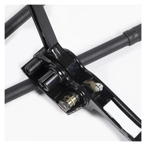 Heavy Duty Manual Strapping Machine Kit With Silent Buckle-Free PET And PP Banding Tensioner And Sealer Set close-up of tensioner mechanism.