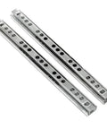 Two Pack Ball Bearing Drawer Slides 13 Inch Heavy Duty Steel Rails For Kitchen Cabinets And Office Furniture, Smooth Quiet Glide