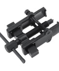 Front view of an adjustable two-jaw bearing gear puller remover tool, black carbon steel, 2-inch.