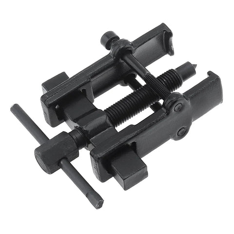 Front view of an adjustable two-jaw bearing gear puller remover tool, black carbon steel, 2-inch.