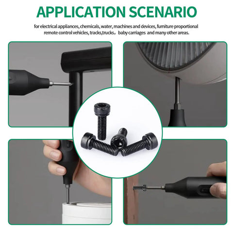 Application scenarios of Massive 1305 Piece Metric Bolt Kit DIY Ready With M2 M2.5 M3 M4 Hex Socket Head Cap Screws