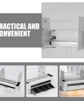 Backyard Boss Portable Desktop Tool Organizer Rack With Smooth Slide Drawer Smart Hardware Storage Caddy for Home Office showing slide-out caddy.
