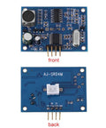 Front and back view of Waterproof Ultrasonic Sensor Module With 2.5M Cable For Arduino And DIY Projects, 5V DC, 40kHz Transducer