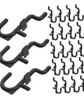 Ultimate Pegboard Hooks Set For Garage Wall Organization, Movable Layout To Fit Hand Tools And Small Gear, Universal Tool Hangers For Home And Shop, Flexible Pegboard Rack System For Kitchen Studio And Retail Displays, black plastic hooks