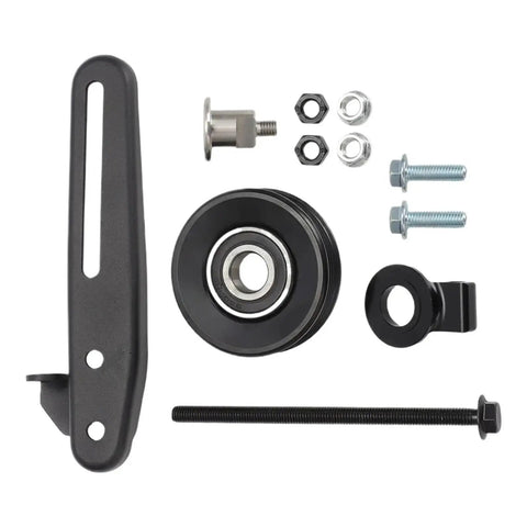 High Performance Compatible For Subaru A/C Drive Belt Idler Pulley Bracket Tensioner Kit 1995 To 2009 black metal parts