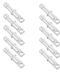 Top Grade Aluminum Alloy Tent Pole End Plugs With Sturdy Silver Finish For 8.5mm Rods, Weatherproof Replacement Caps Kit Perfect For Outdoor Camping Adventures And Heavy Weather Scenarios. Set of silver aluminum tent pole end plugs with hole detail