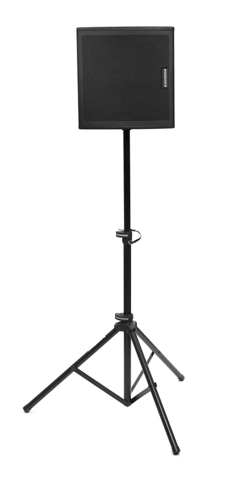800W Two Way Active Stage Monitor For Live Gigs With 10 Inch Woofer And 1 Inch Tweeter XLR Combo Input FOH Monitor Switch All Wood Cabinet Pole Mount Black Finish