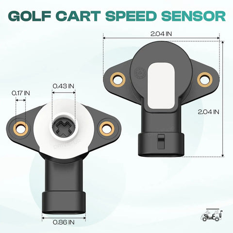 Throttle Position Sensor Accelerator For Yamaha G29 YDRE Golf Carts 2007 2013 Replacement OEM JW2-H5885-00 Easy Install Real Smooth Throttle Response And Pedal Feel Upgrade For Your Ride, 2.04 in sensor dimensions