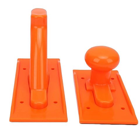 2 Pack ABS Push Block For Woodworking Non Slip Safety Grip For Table Saw Jointer Router Bandsaw Orange High Visibility