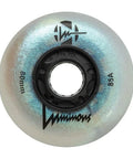 Black Pearl Inline Wheels 80Mm 85A 4 Pack For Skates With Smooth Spin And Durable PU For Street And Park Sessions Designed For Consistent High Speed Smooth Acceleration Long Lasting Durability And Easy Replacement On Any Inline Setup, showing wheel front with 80mm and 85A markings