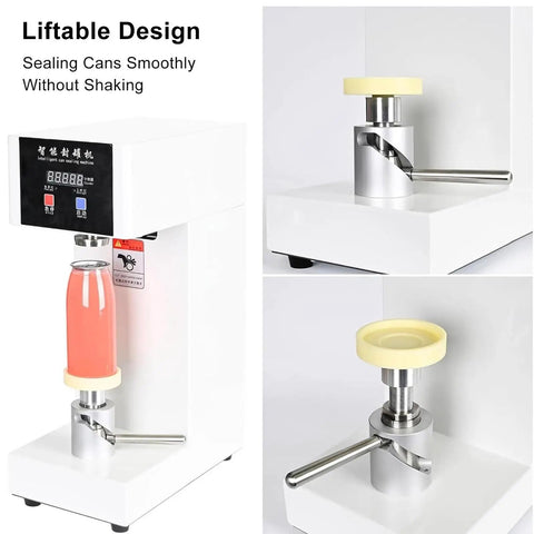 Straight Up Game Changer 51MM Hand Press Tin Can Seamer And Vacuum Food Heat Sealing Machine with adjustable lift design.