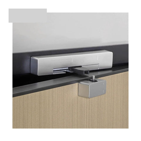 Soft Shut Hydraulic Door Closer With Quiet Glide and Invisible Mounting on wooden door frame
