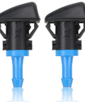 Set Of 2 Front Windshield Washer Jet Nozzles Sub Assembly 68024312AB Fit Chrysler 200 2011 2012 2013 2014 Dodge Avenger 2011 2014