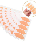 Self Adhesive Heel Protectors Soft Foam Cushion Pads For Shoes Wear Resistant Anti Blister Heel Grips Stick On Foot Care For Sore Heels And Ill Fitting Kicks Top Tier Protection, Light Brown Foam pads shown in sheets.