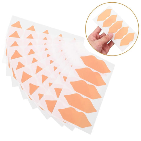 Self Adhesive Heel Protectors Soft Foam Cushion Pads For Shoes Wear Resistant Anti Blister Heel Grips Stick On Foot Care For Sore Heels And Ill Fitting Kicks Top Tier Protection, Light Brown Foam pads shown in sheets.
