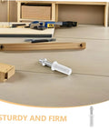 White plastic pivot hinge for bifold closet doors; metal pin and ribbed body.