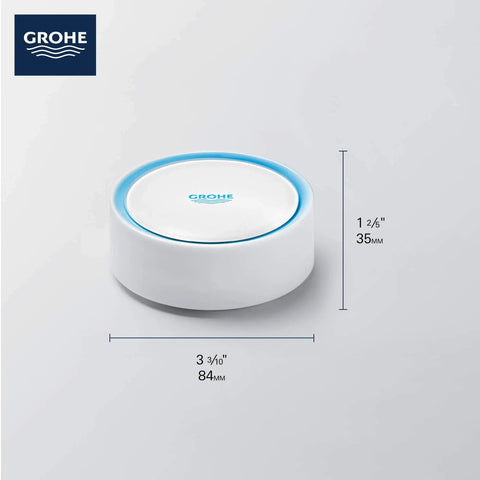 Smart Water Leak Detector With App Alerts Pulsing Red Light And Buzzer Sends Smartphone Notifications And Daily Cloud Temperature And Humidity Data Emergency And Leak Alerts For Quick Home Protection And Peace Of Mind